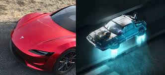 Don't expect giant rocket boosters. Next Gen Tesla Roadster Will Hover Like The Flying Delorean From Back To The Future No Joke Says Elon Musk