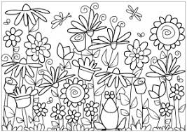 Free printable flower garden coloring pages. Flowers Vegetation Coloring Pages For Adults