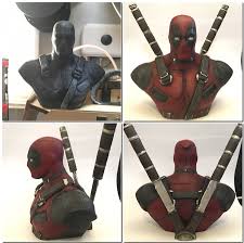 3d printing a bronze deadpool bust for my son's christmas stocking was something i had really wanted to do for a while. Deadpool Bust Hd With Supports 3d Model For 3d Printers Free