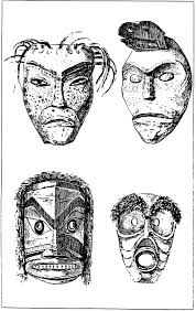 Mask, Nootka (Museum für Völkerkunde, Dresden, cat.no 1030) (upper...