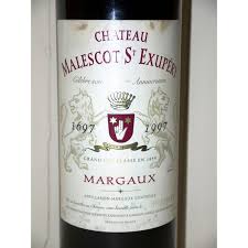 On n'hérite pas de la terre de nos parents mais on l'emprunte à nos enfants. Chateau Malescot Saint Exupery 1997 Great Wine Margaux Au Droit De Bouchon