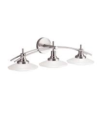 You can easily compare and choose from the 10 10 best brushed nickel vanity lights of june 2021. Kichler 6463ni Structures 3 Light 30 Inch Brushed Nickel Wall Mt Bath 3 Arm Wall Light