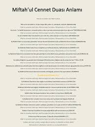 Maybe you would like to learn more about one of these? Miftahul Cennet Duasi Arapcasi Ve Anlami Islami Davet Dualar
