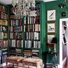 Gray green red pink purple orange brown blue yellow white. 24 Stunning Home Library Design Ideas