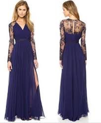 Affiliate فستان بوليستر ازرق مناسبة خاصة نساء للنساء فساتين المراة كاجوال هدوم ملابس فساتين Lace Dress Long Lace Chiffon Maxi Dress Chiffon Prom Dress
