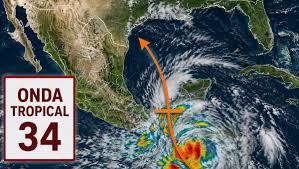 ¿Qué estados y zonas impactará la Onda Tropical 34? Así afectará a México el fenómeno meteorológico