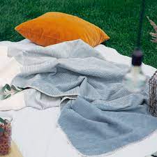Browse our great low prices & discounts on the best blue blankets. Ibena Cotton Blanket Salerno Blue Couchdecken De The Sofa Blanket Shop