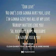 Rockabye Lyrics Song Rockabye Feat