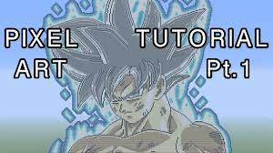 Minecraft Pixel Art Tutorial Goku Mastered Ultra Instinct Part 1 Youtube I love this so much.