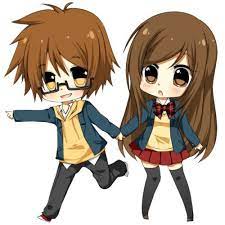 Rizal armada dan monica imas saat liburan tampil stylish dengan jaket denim. Adorable Couple From The Google Search Anime Chibi Couple Chibi Kartun Animasi