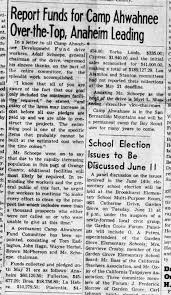 Ahwahnee Scout Reservation (1950 to 1980)