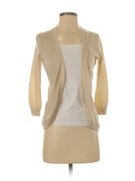 Details About Ann Taylor Loft Outlet Women Gold Cardigan Xs Petite