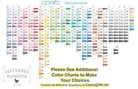 16 Exhaustive Blank Copic Color Chart 2019