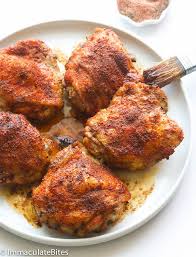 Baked Crispy Chicken Thighs Immaculate Bites Chicken Thights Recipes Chicken Thigh Recipes Baked Crispy Baked Chicken Thighs