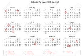 The next bank holiday in northern ireland is on st patrick's day on wednesday, march 17, 2021. Calendar Of Year 2018 With Public Holidays And Bank Holidays For Austria Stock Photo Picture And Royalty Free Image Image 91209065