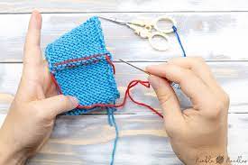 Combinations of knit and purl stitches make a variety of impressive textures. How To Do The Kitchener Stitch On The Purl Side Video
