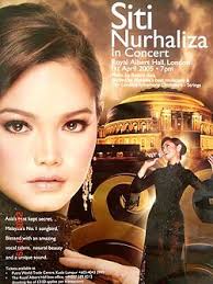 Beliau telah mengadakan sebanyak 16 konsert utama di malaysia. Siti Nurhaliza In Concert Royal Albert Hall London Wikipedia Bahasa Melayu Ensiklopedia Bebas