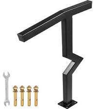 Step railing outdoor outside stair railing exterior stair railing pipe railing outdoor stair railing porch stairs outdoor steps garden stairs stair specifications: Vevor Outdoor Stair Railing Step Handrail Steel Rail For Outdoor Porch 1 2 Step Ebay