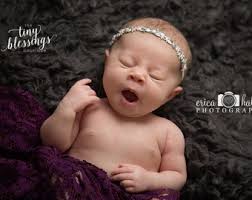 Petite Elegance Collection Violet Floral Halo Tie Back or Headband  Beautiful Newborn Photo Prop Baby Headband Baby Halo Newborn Headband