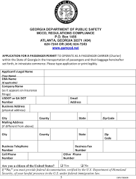 Application for motor carrier identification number (1.18 mb) documents. Georgia Department Of Public Safety Mccd Regulations Compliance P O Box 1456 Atlanta Georgia 404 Or 404 Pdf Free Download
