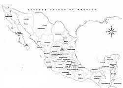 En este mapa podemos ver la república mexicana solo con división política, sin nombres ni de estados ni ciudades pero con un extra. Organizacion Territorial De Mexico Wikipedia La Enciclopedia Libre