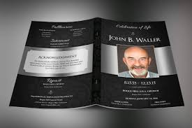 Black Dignity Funeral Program Large Publisher Template Is For A Modern Memorial Or Home Going Ser Funeral Programs Publisher Templates Funeral Program Template