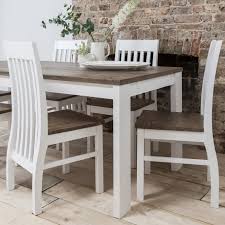 We understanding that buying one is a big investment. Hever Dining Table With 6 Chairs In White And Dark Pine Noa Nani