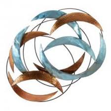 Benzara Brown And Blue Metal Wall Decor Brown Blue 24 X 33 Metal Wall Decor Metal Walls Metal Wall Hangings