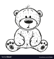 Black And White Teddy Bear Anime Image Result For Sitting Teddy Bear Drawing Disegno Passo Dopo Passo Disegni Come Disegnare