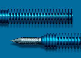 The simplicity of a dip pen allows you to put the tip into a bottle of ink and begin writing. The Modern Quill Pen Paint And Scalpel