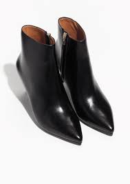 Black Ankle Boots With Brown Heel All Shoes Boots Pointed Ankle Boots Pointed Boots