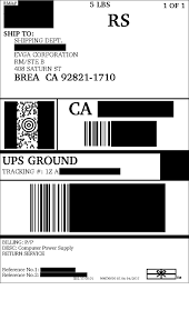 A benefit of printing your own labels is that you can design them with any text you need. Evga Faq Prepaid Ups Shipping Label Ars Labels For Standard Rmas And Ears