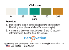 Extra Vivid Chlorine Restaurant Sanitizer Test Strip Vial Of 100 Bartovation Test Papers