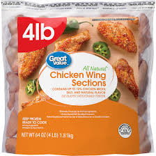 Today we are having kirkland signature's chicken bakes! Great Value Chicken Wing Sections 4 Lb Frozen Walmart Com Walmart Com