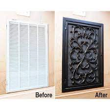 The one in our craft room is and we were having a hard time decorating around it without it being an eye sore. Diy Decorative Vent Cover Wilker Do S
