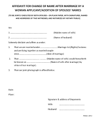 Maybe you would like to learn more about one of these? Affidavit For Change Of Name After Marriage By A Woman Applicant Affidavit Notary Public