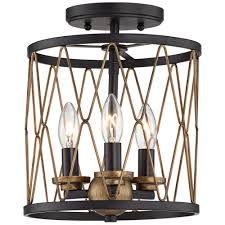 Black And Gold Flush Mount Ceiling Light Pin On Light Fixtures