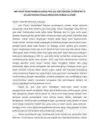 Teori behaviorisme behaviorisme merupakan salah aliran implikasi teori perkembangan kognitif piaget dalam pembelajaran adalah: Implikasi Teori Behavioris Dalam Pengajaran Pembelajaran