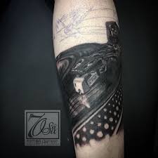 See more ideas about tattoos, record player tattoo, tattoo designs. Cool Turntable Tattoo Turntabletattoo Dj Tattoo Tattoos Skull Tattoo