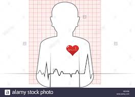 Abstract Vector Human Heart Beat Chart Stock Vector Art