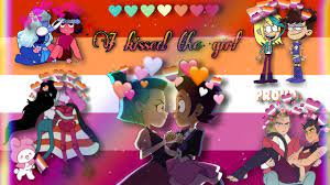 I kissed the girl💕 (Lesbian cartoon ship/couples) 🏳️‍🌈 - YouTube