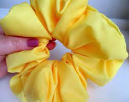 Big Yellow Scrunchie Etsy