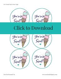 Celebrate national ice cream day with this sweet coloring page! Diy Ice Cream Party Free Printables A Well Crafted Party