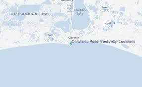 Calcasieu Pass East Jetty Louisiana Tide Station Location