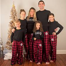 Black And White Plaid Pajamas Family Pin On Holidays