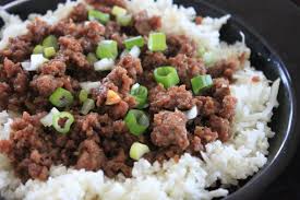 Korean Beef With Cauliflower Rice Korean Beef Beef Spicy Cashews