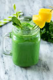 Pineapple Kale Smoothie Healthy Green Smoothie Recipe
