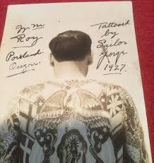 From slaves and sailors to kings and tsars. William Roy Portland Oregon Tattooed By Sailor George 1927 Rppc Rare 1931133440