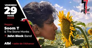 ⚡𝗦𝗔𝗩𝗘 𝗧𝗛𝗘 𝗗𝗔𝗧𝗘 ! 𝗦𝗼𝗼𝗺 𝗧 & 𝗧𝗵𝗲 𝗦𝘁𝗼𝗻𝗲 𝗠𝗼𝗻𝗸𝘀 𝗲𝗻  𝗰𝗼𝗻𝗰𝗲𝗿𝘁 𝗹𝗲 𝟮𝟵 𝗺𝗮𝗿𝘀 ⚡️ Nos copain·es de Pollux Asso vous  donne rendez-vous le vendredi 29 mars à Albi pour une