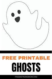Free Ghost Printables 5 Options Freebie Finding Mom In 2020 Printable Halloween Decorations Fun Halloween Activities Ghost Template